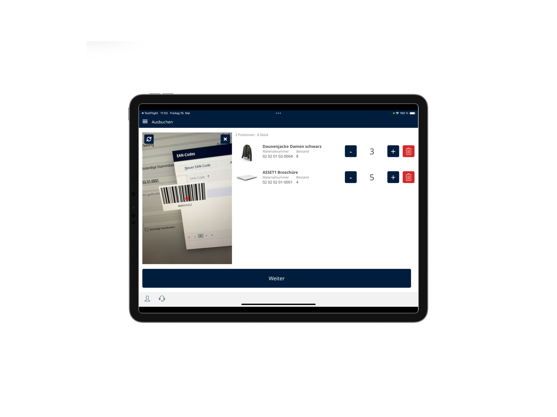 ASSET1 IO Tablet App